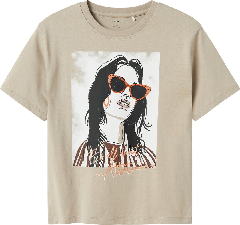 T-skjorte - NkfObia - Islandsk fossil - - 6 år (116) - T-skjorte