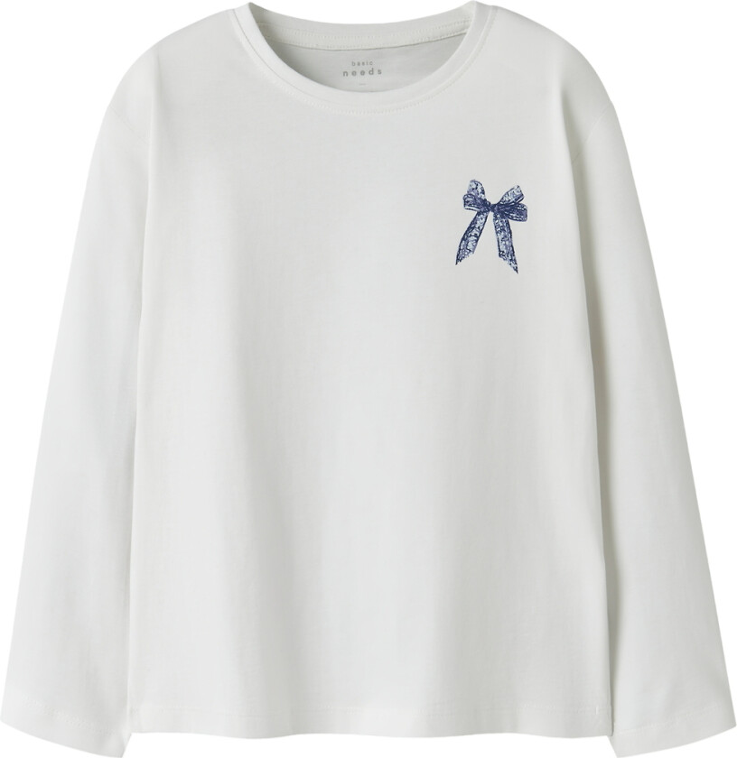 Genser - NkfVeen - Bright White/Lace Bow - - 6 år (116) - Genser