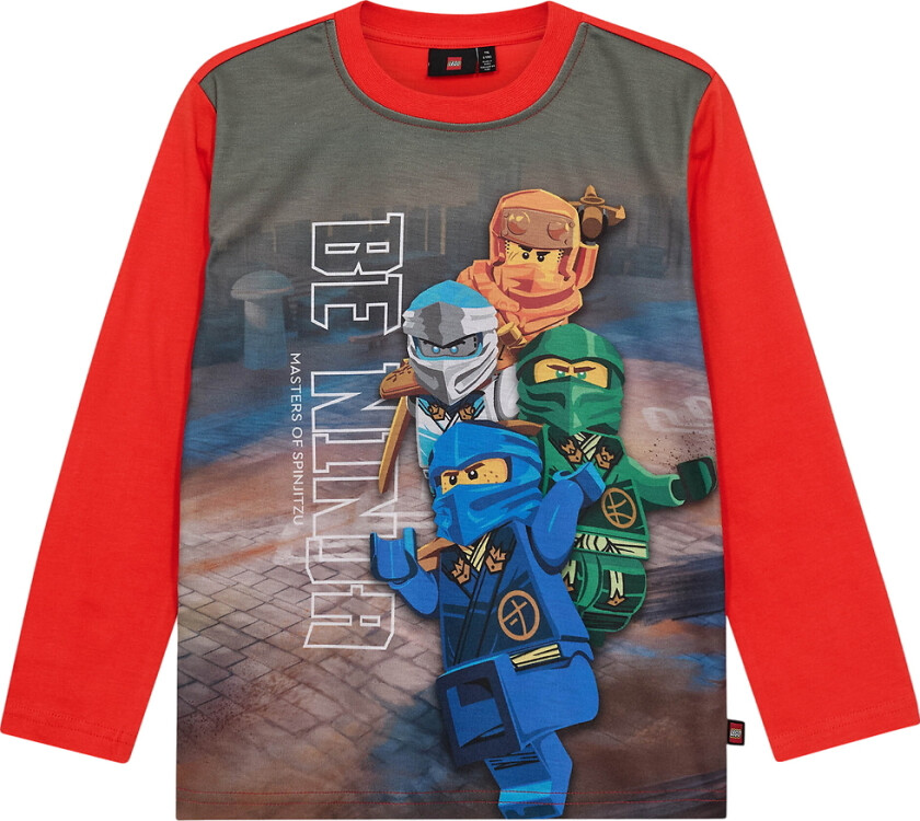Ninjago Genser - LwTaffy - Rød - - 6 år (116) - Genser