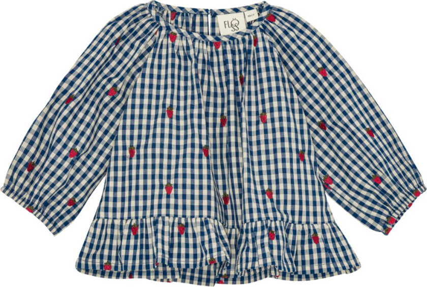 Genser - Nolly - Berry Blue sjekk - - 4 år (104) - Genser