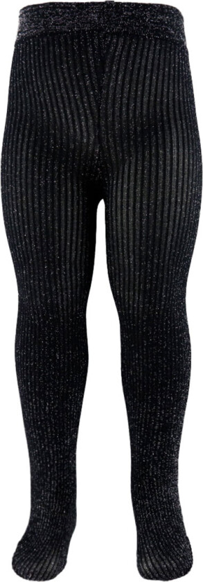 Strømpebukser - Svart m. Glitter - - 3-4 år (98-104) - Strømpebukser