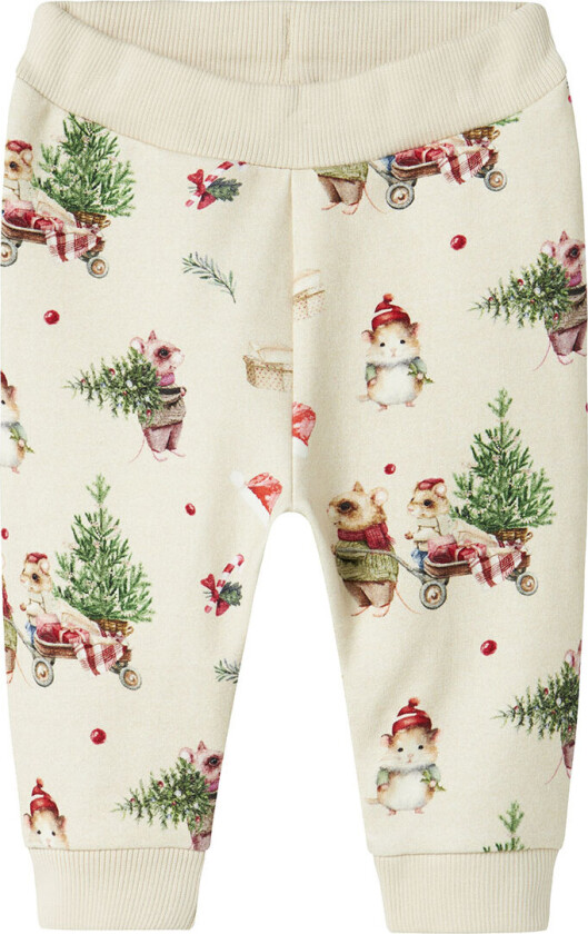 Joggebukser - NbnRenu - Peyote-melange - - 50 - Joggebukse