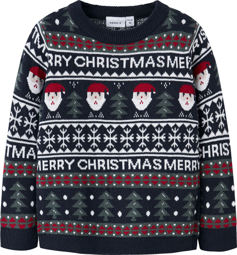 Genser - NmnRastokka - Strikk - Dark Sapphire - - 6 år (116) - Genser