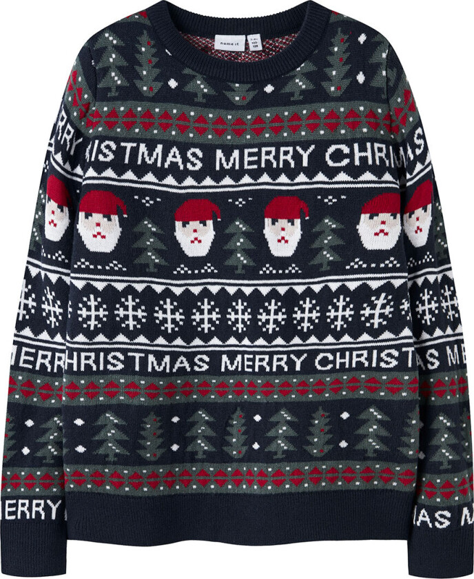 Collegegenser - NknRastokka - Strikk - Dark Sapphire - - 9-10 år (134-140) - Genser