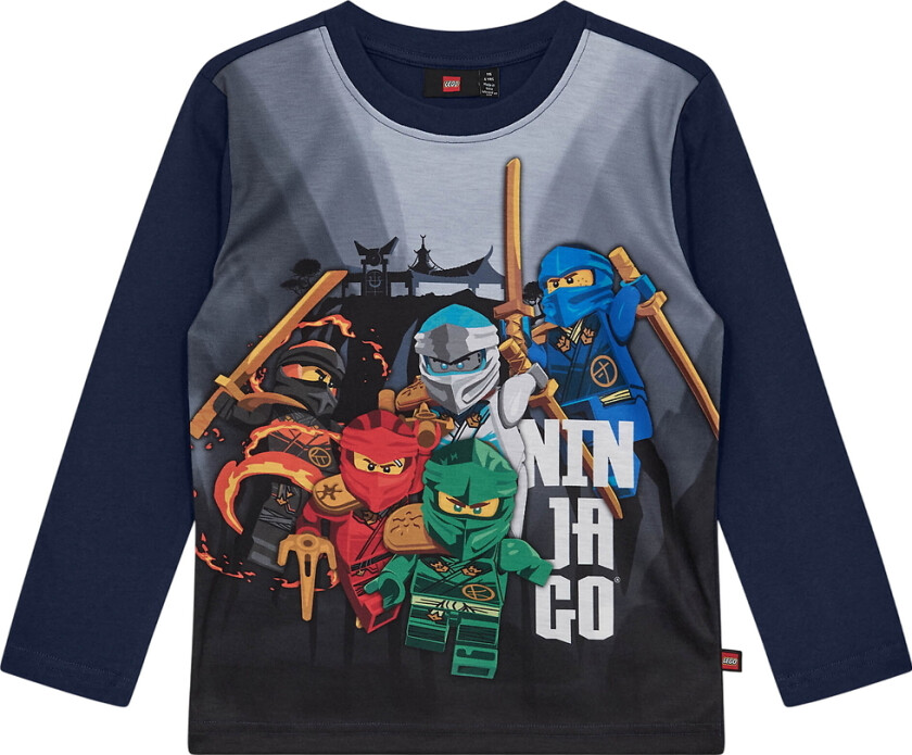 Ninjago Genser - LwTaffy - Mørkeblå - - 7 år (122) - Genser
