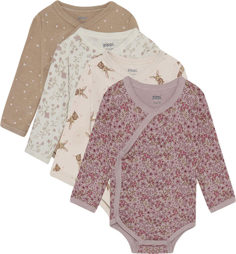 Bilde av Slå-Om Bodyer I/e - 4-pack - Violet Ice - - 56 - Langermet Body