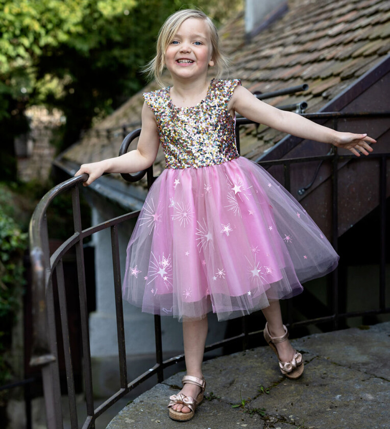 Kostymer - En Star Is Født - Rosa - - 5-6 år (110-116) - Kostymer