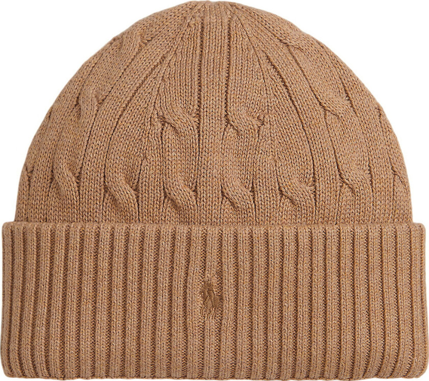 Lue - Strikk - Camel - - 49 cm - Lue