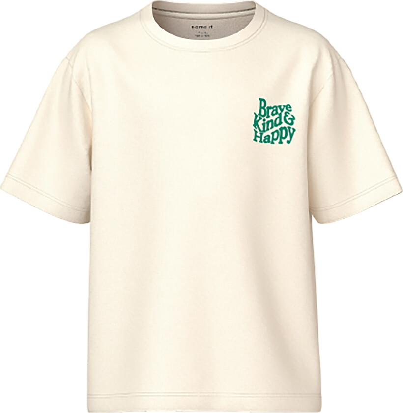 T-skjorte - NkmKillian - Egret - - 6 år (116) - T-skjorte