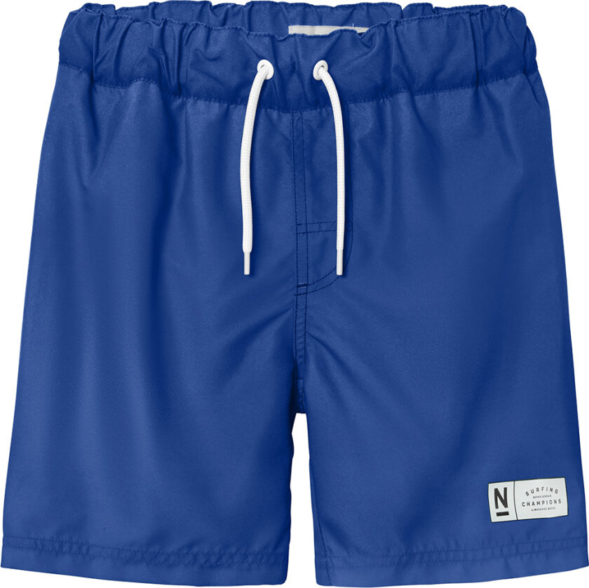 Badeshorts - NkmPzocca - Surf Nettet/Solid - - 6 år (116) - Badetøy