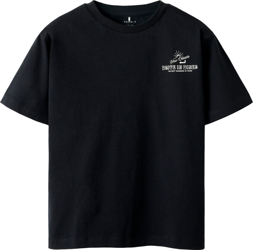 T-skjorte - NkmKoscar - Svart - - 7-8 år (122-128) - T-skjorte