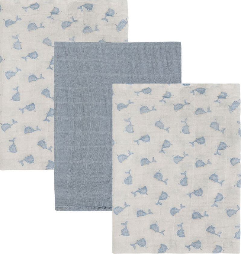 Pippi Stoffklutene - Noos - Muslin - 3-pack - 65x65 cm - Ashley - Pippi Baby - OneSize - Gulpeklut