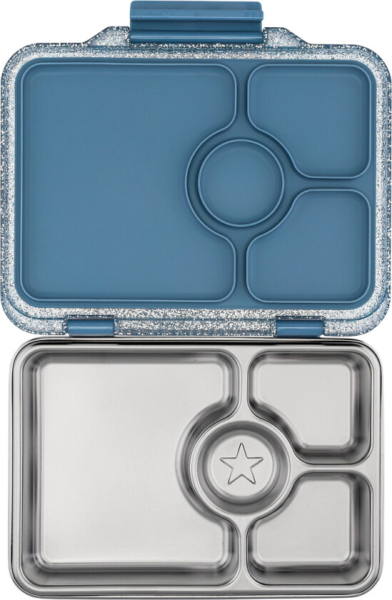 Matboks m. 4 Rum - Bento Steel - Paris Blue Glitter - - OneSize - Matboks