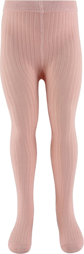 Lil' Atelier Strømpebukser - Rib - NmfIlso - Cameo Rose - Lil Atelier - 3-4 år (98-104) - Strømpebukser