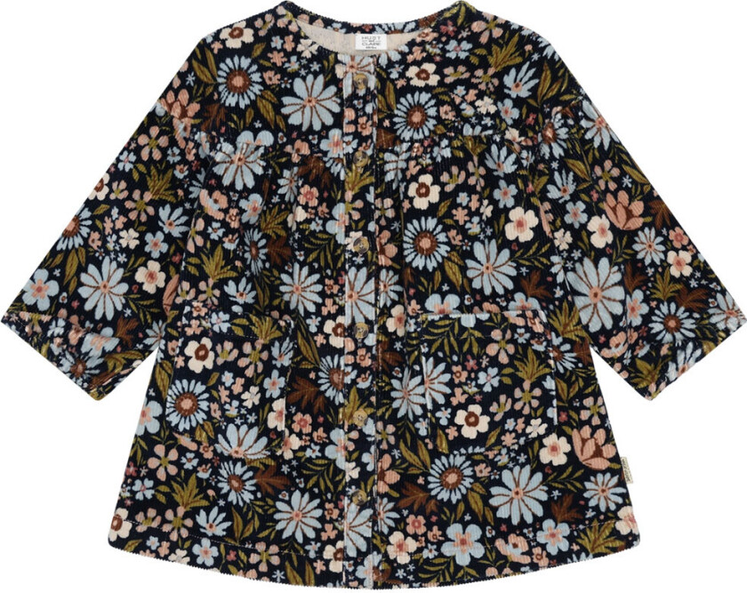 Fløyelskjole - HCKaroline - Light Blue/Navy m. B - - 6 år (116) - Kjole