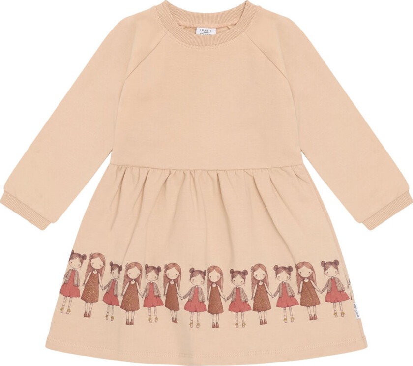 Kjole - HCDonna - Rugby Tan m. Jenter - - 4 år (104) - Kjole