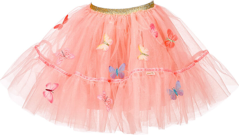 Kostymer - Fe-Skjørt - Lilyanne - Rosa/Sommerfugler - - 5-7 år (110-122) - Kostymer