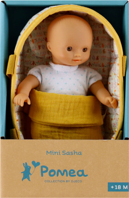 Dukke m. Heis - 20 cm - Mini Sasha - - OneSize - Dukke