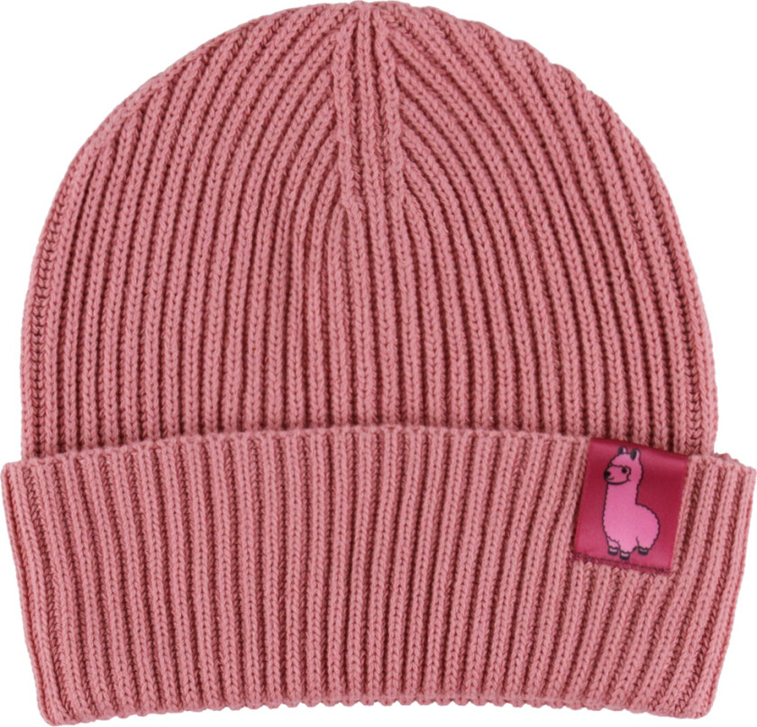 Cph Lue - Rib - Strikk - Dyreland - Rose - - OneSize - Lue