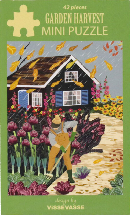 Puslespill - Mini - 10x13 cm - 42 Brikker - Garden Ha - - OneSize - Puslespill