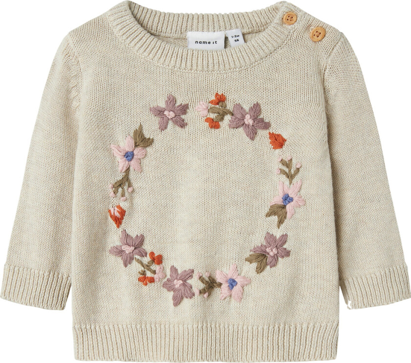 Genser - Strikk - NbfOpair - Peyote Melange - - 1½ år (86) - Genser