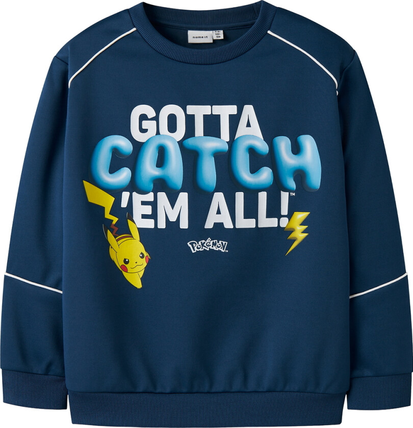 Genser - NkmSidney - Pokémon - Insignier Blue - - 7-8 år (122-128) - Genser