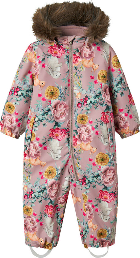 Vinterdress - Noos - NmfSnow10 - Woodrose/Flower Rabbit - - 4 år (104) - Vinterdress