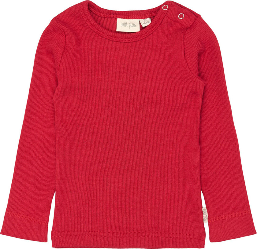Genser - Rib - Modal - Jet Rød - - 1½ år (86) - Genser