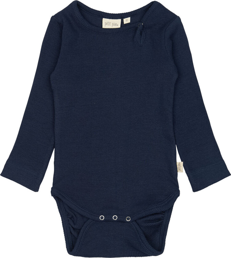 Body I/e - Rib - Modal - Dress Blues - - 2 år (92) - Langermet Body