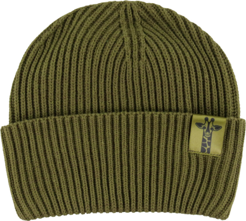 Cph Lue - Rib - Strikk - Dyreland - Olive - - OneSize - Lue