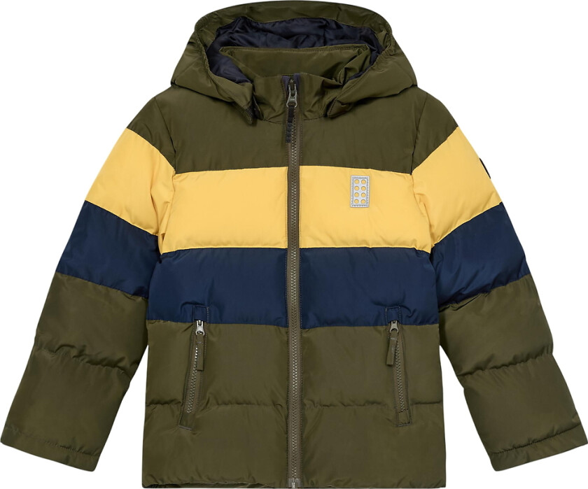 Polstret Jakke - LWJipe 705 - Yellow/Navy/Army - - 6 år (116) - Dunjakke
