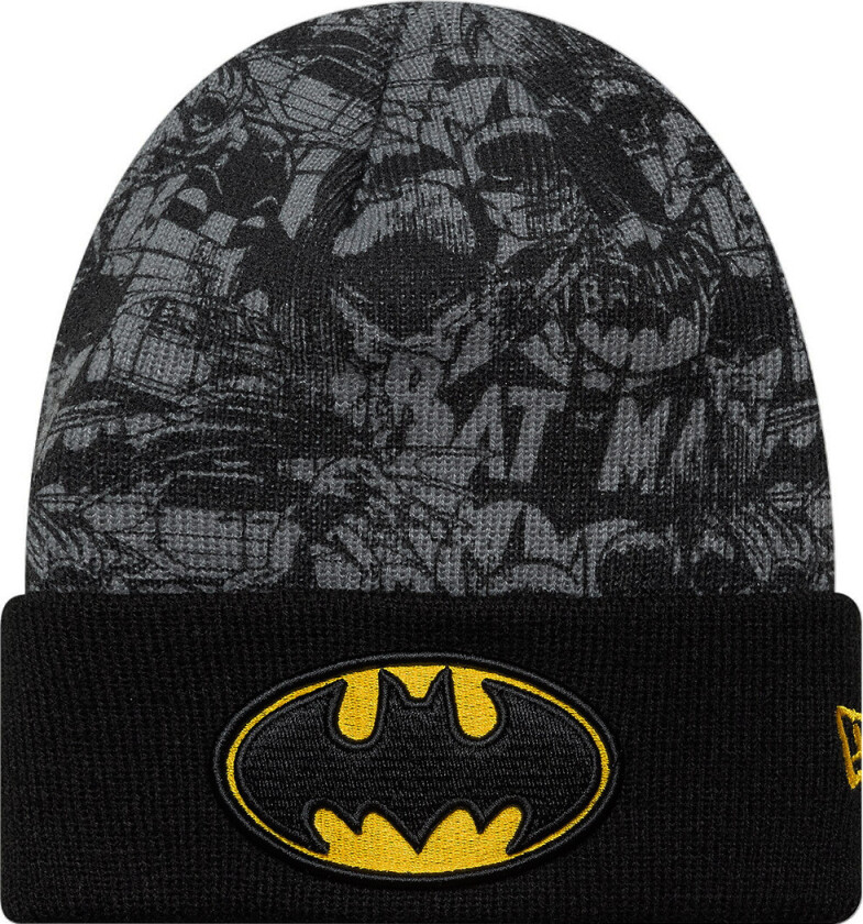 Lue - Strikk - Batman - Svart - - 6-12 år (116-152) - Lue