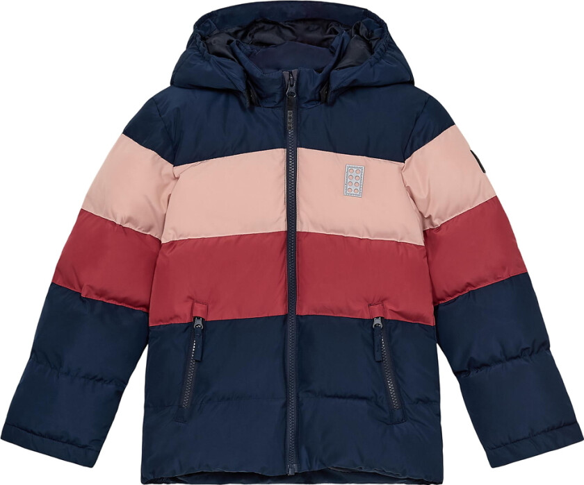 Polstret Jakke - LWJipe 705 - Navy/Dark Rose/Rose/ - - 4 år (104) - Dunjakke