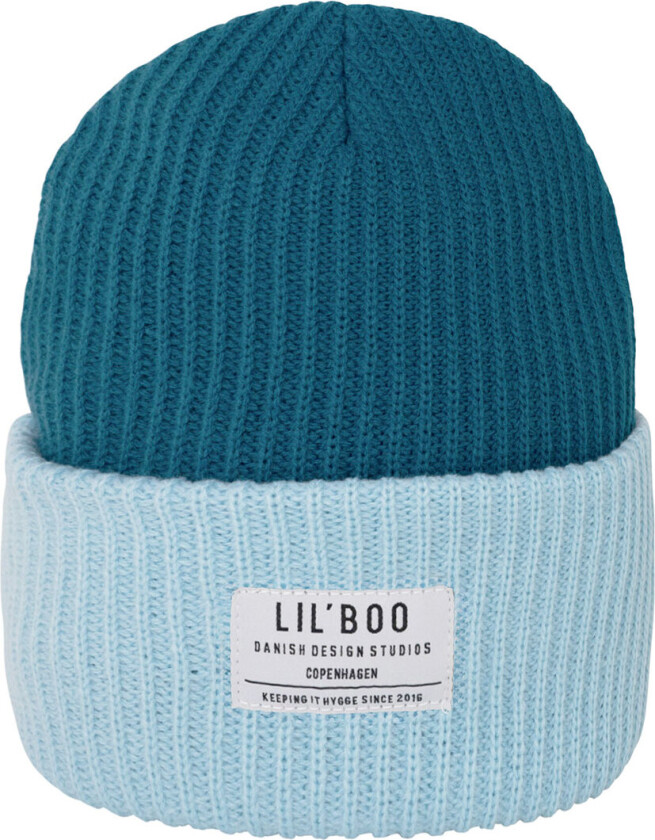 Lil'Boo Copenhagen Lue - Rib/Strikk - Koselig - Blå - Lil' Boo Copenhagen - 4-13 år - Lue