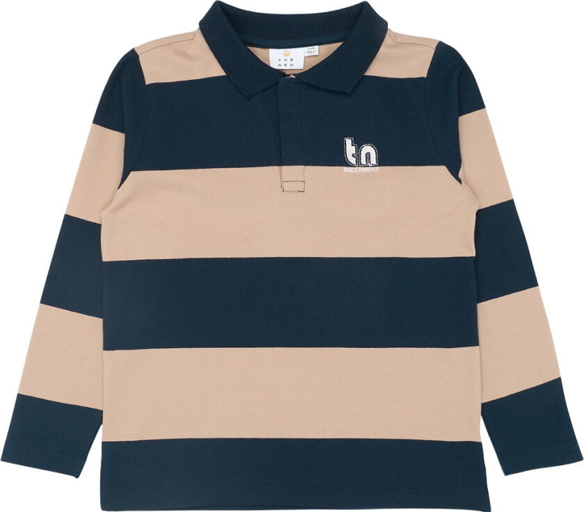 Poloskjorte - Piqué - TnRhett - Navy Blazer Striped - - 11-12 år (146-152) - Polo