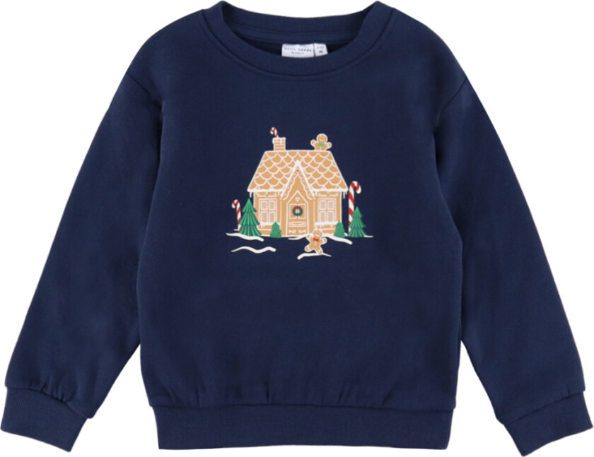 Collegegenser - NmfVismas - Navy Blazer/Pepperkakehus - - 6 år (116) - Collegegenser