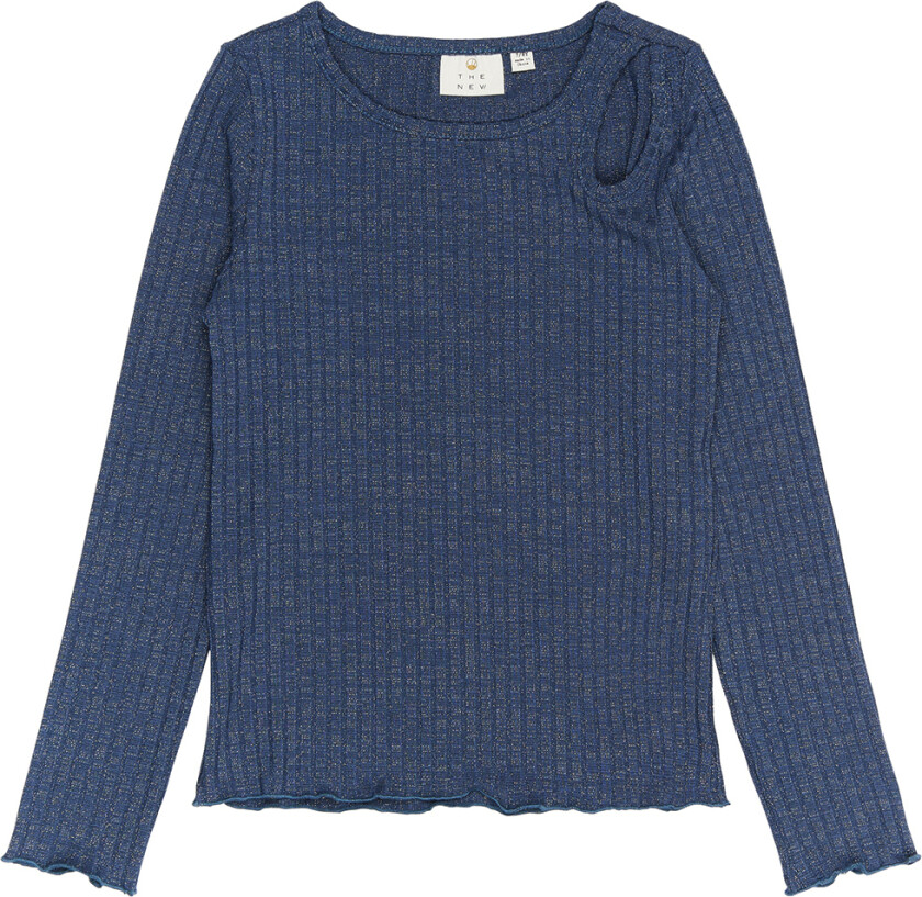 Genser - TnRina - Rib - Glitter - Navy Blazer - - 9-10 år (134-140) - Genser