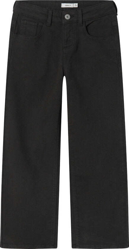 Jeans - Bred - NkfRose - Black - - 7 år (122) - Jeans