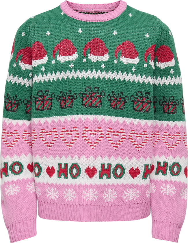 Genser - Strikk - Jul - Fuchsia Rosa/Kvinner Green Jak - - 7-8 år (122-128) - Genser