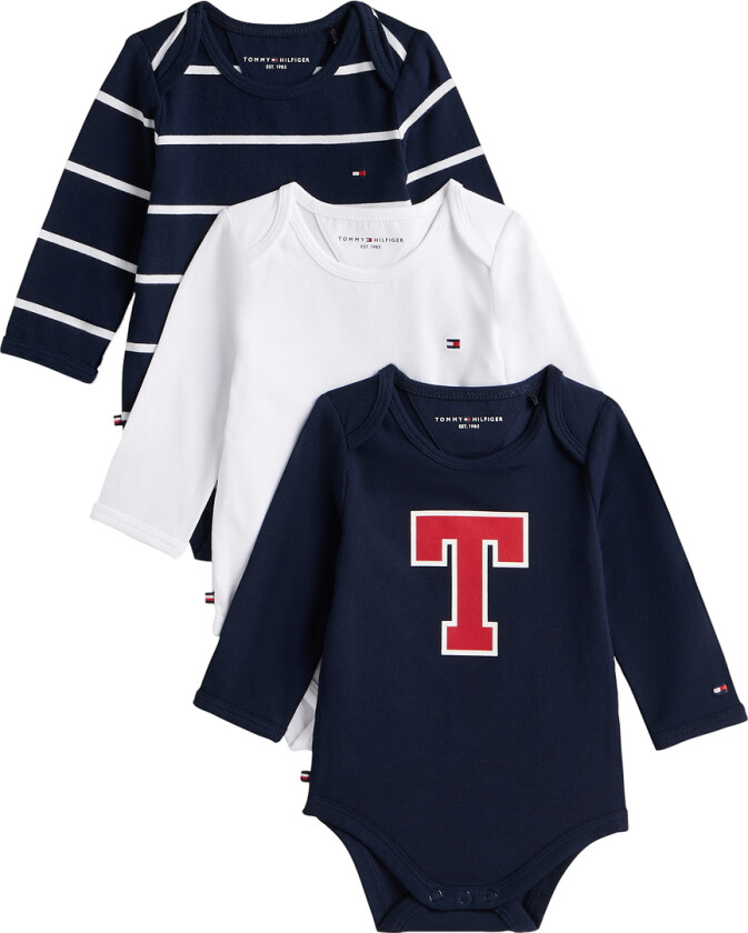 Bilde av Gaveeske - Body I/e 3-pack - Dark Nattmarineblå - - 68 - Langermet Body