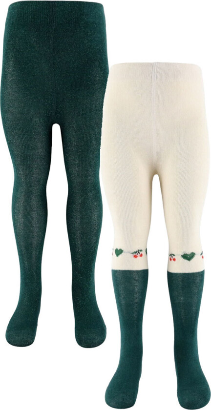 Strømpebukser - 2-pack - Cherry Mix - - 80/86 - Strømpebukser