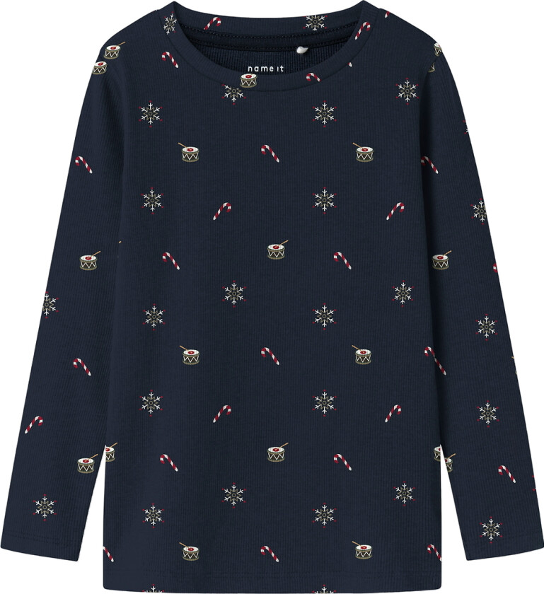 Genser - Rib - NmnRoko - Navy Blazer - - 3 år (98) - Genser