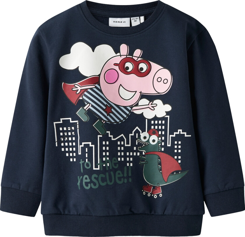 Collegegenser - NmmOlin Peppa Pig - Navy Blazer - - 6 år (116) - Collegegenser