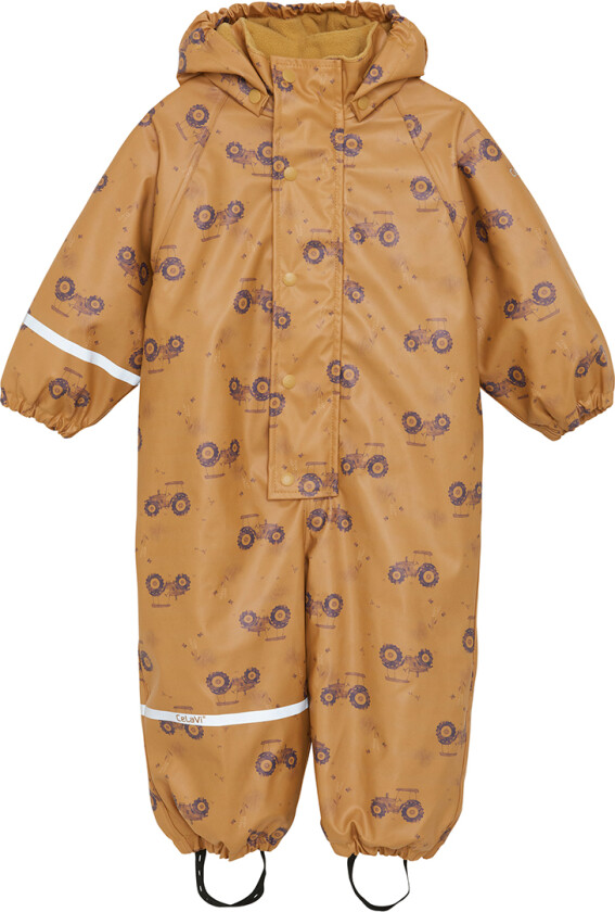 Regndress m. Fleece - PU - Apple Cinnamon m. Trykk - - 70 - Regndress