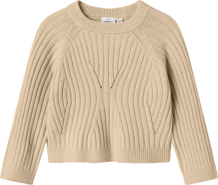 Genser - Strikk - NmfRikine - Doeskin - - 5 år (110) - Genser