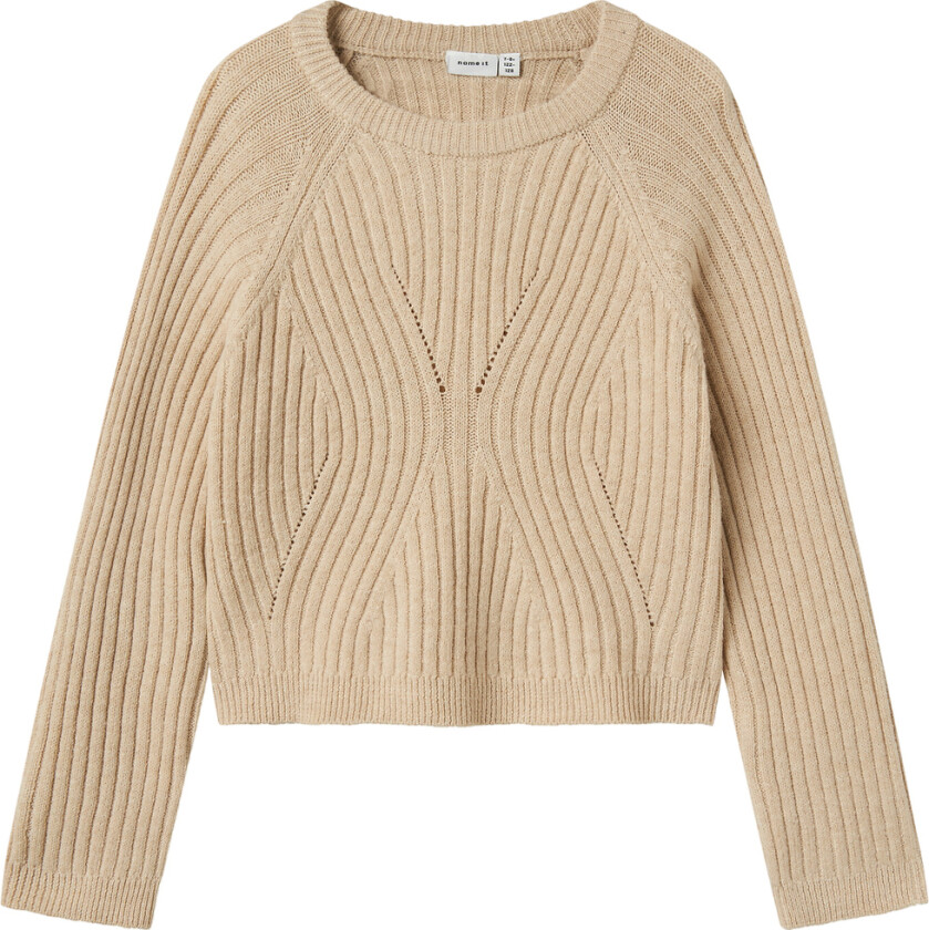 Genser - Strikk - NkfRikine - Doeskin - - 6 år (116) - Genser