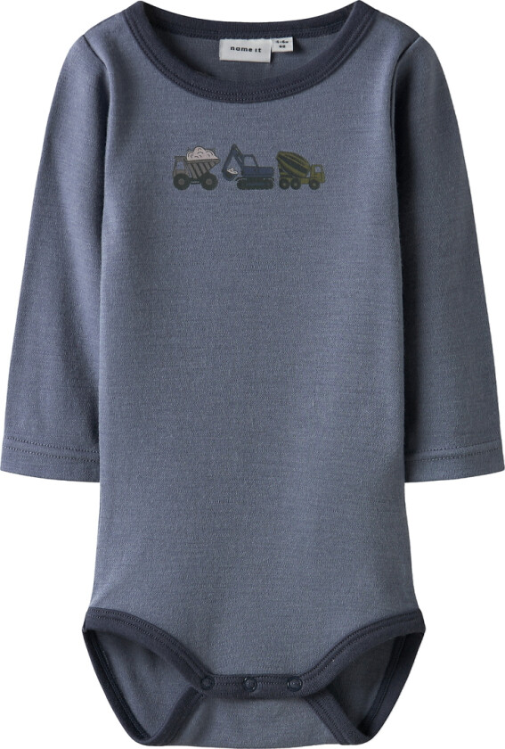 Body I/e - Ull - NbmWillow - Folkstone Grå/Arbeidsmaskin - - 56 - Langermet Body