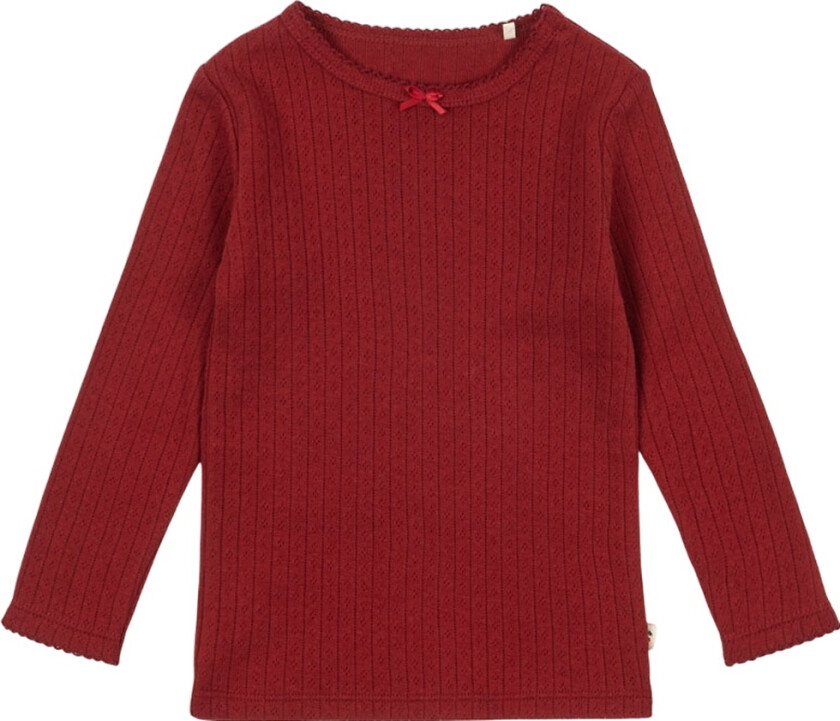 Genser - Minnie - Rød Dahlia m. Hullmønster - - 3 år (98) - Genser