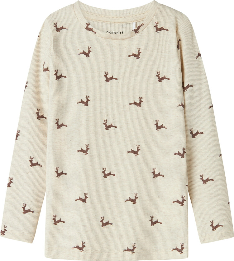 Genser - Rib - NmnRoko - Peyote Melange - - 4 år (104) - Genser