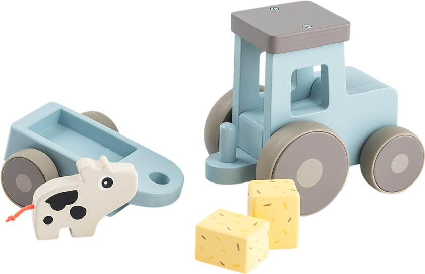 Traktor - Tre - Dotti - Tiny Farm - Blå - - OneSize - Bil